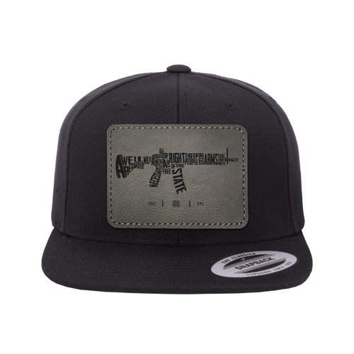 AR-15's Are Protected By The 2A Leather Patch Hat Snapback