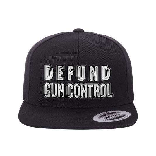 Defund Gun Control 3D Chrome Snapback