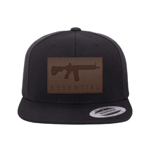AR-15s Are Essential Leather Patch Snapback