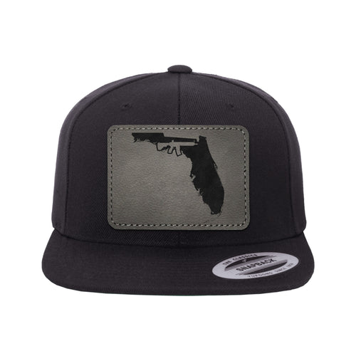Keep Florida Tactical Leather Patch Hat Snapback