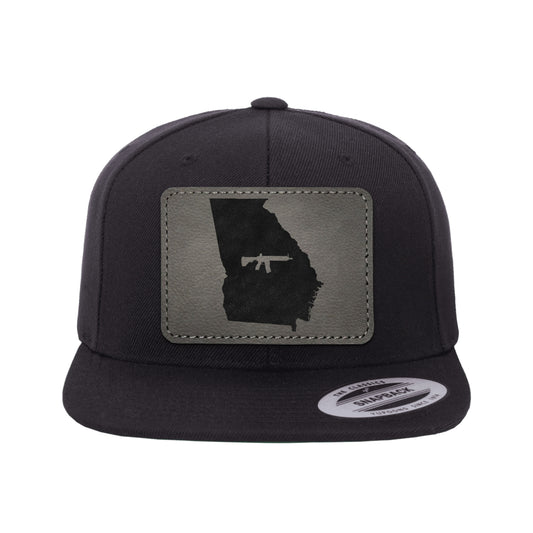 Keep Georgia Tactical Leather Patch Hat Snapback