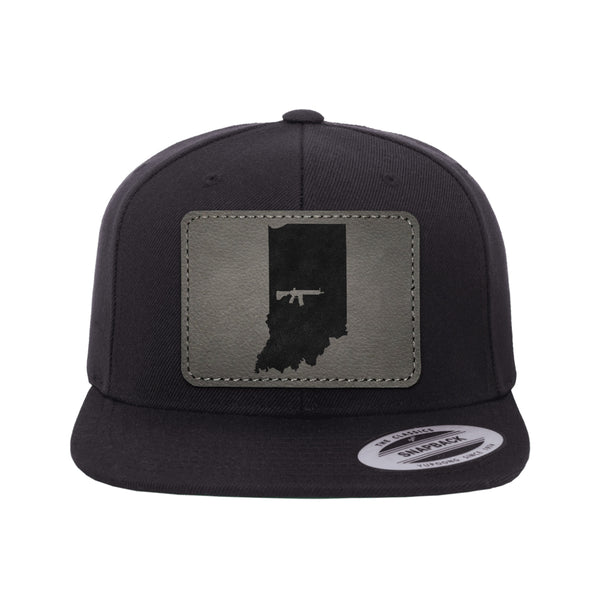 Keep Indiana Tactical Leather Patch Hat Snapback
