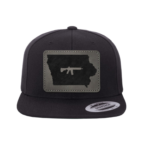 Keep Iowa Tactical Leather Patch Hat Snapback