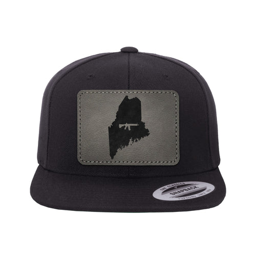 Keep Maine Tactical Leather Patch Hat Snapback