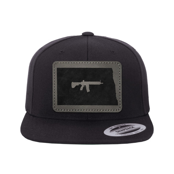 Keep North Dakota Tactical Leather Patch Hat Snapback