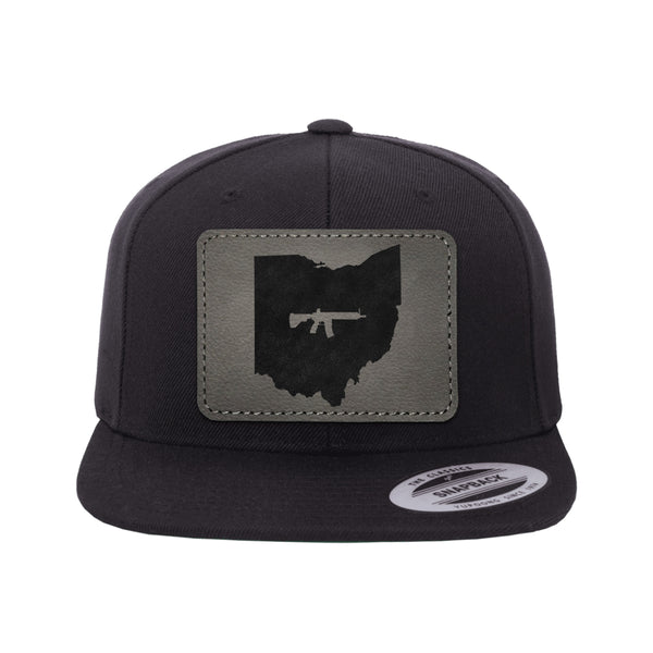 Keep Ohio Tactical Leather Patch Hat Snapback