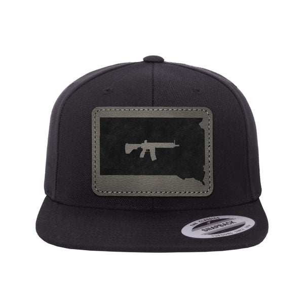 Keep South Dakota Tactical Leather Patch Hat Snapback