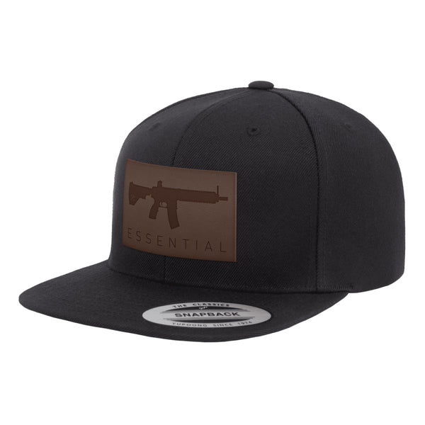 AR-15s Are Essential Leather Patch Snapback