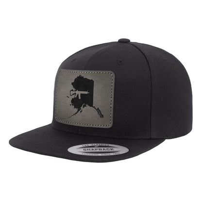 Keep Alaska Tactical Leather Patch Hat Snapback
