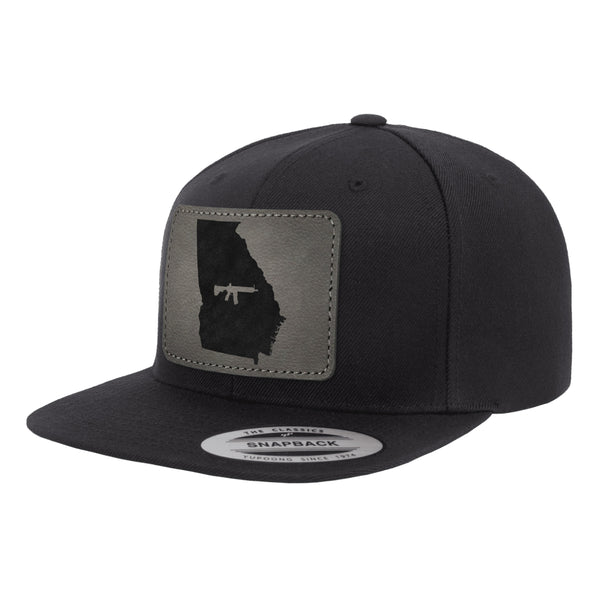 Keep Georgia Tactical Leather Patch Hat Snapback