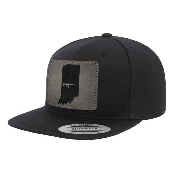 Keep Indiana Tactical Leather Patch Hat Snapback
