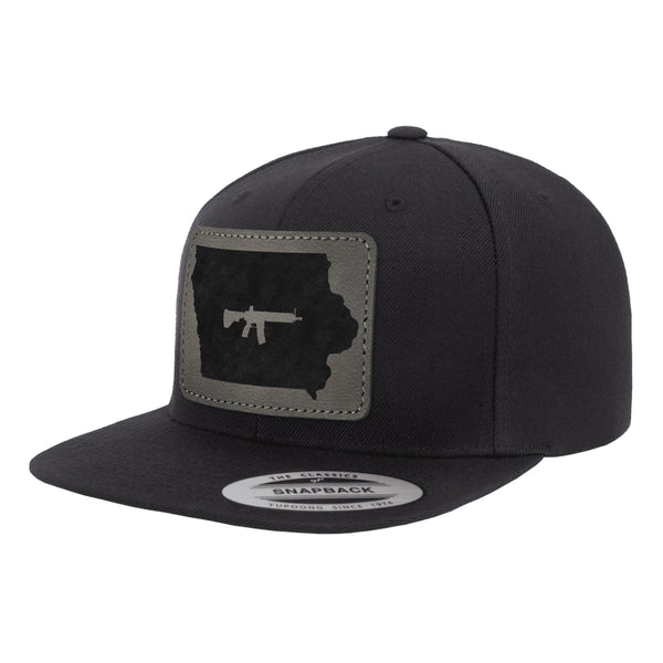 Keep Iowa Tactical Leather Patch Hat Snapback