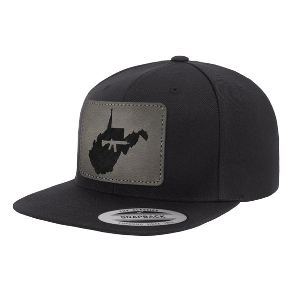 Keep West Virginia Tactical Leather Patch Hat Snapback