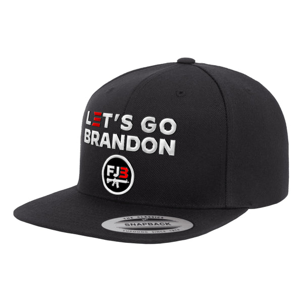 Let's Go Brandon Emblem Black Hat Snapback