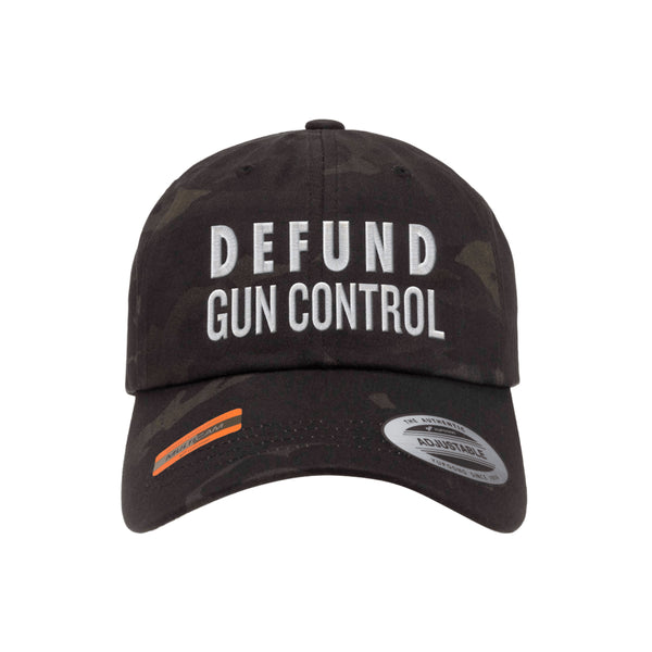 Defund Gun Control Dad Hat Tactical Black MultiCam