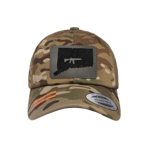 Keep Connecticut Tactical Leather Patch Dad Hat Tactical Arid