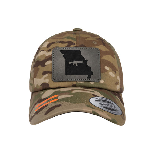 Keep Missouri Tactical Leather Patch Dad Hat Tactical Arid