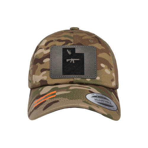Keep Utah Tactical Leather Patch Dad Hat Tactical Arid
