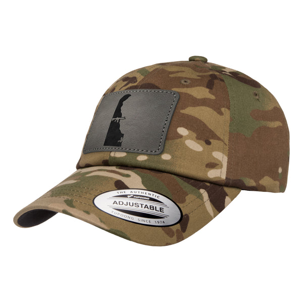 Keep Delaware Tactical Leather Patch Dad Hat Tactical Arid