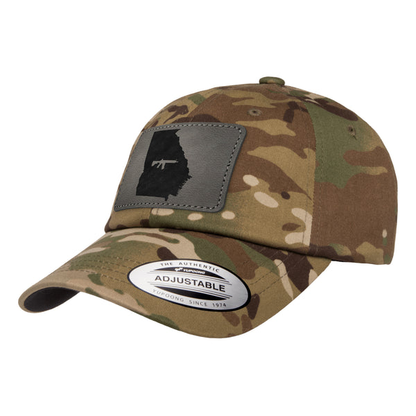 Keep Georgia Tactical Leather Patch Dad Hat Tactical Arid