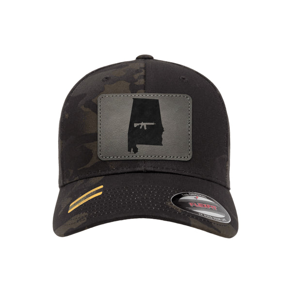 Keep Alabama Tactical Leather Patch Black Multicam Hat Flexfit