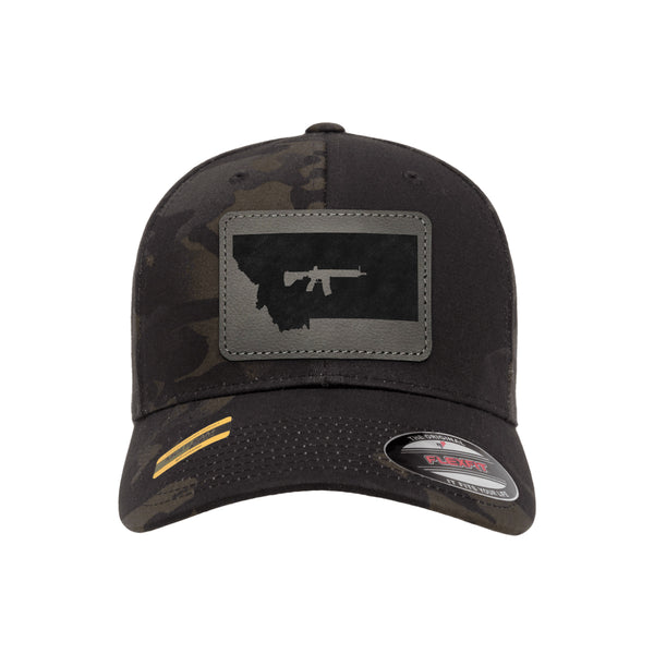 Keep Montana Tactical Leather Patch Black Multicam Hat Flexfit
