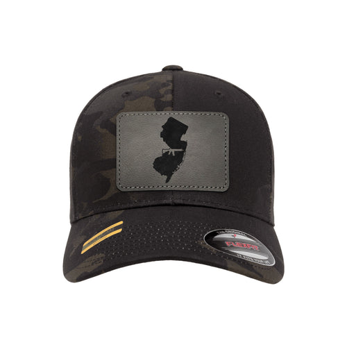 Keep New Jersey Tactical Leather Patch Black Multicam Hat Flexfit