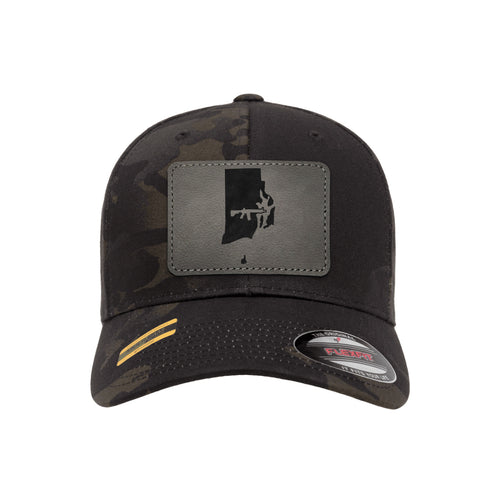 Keep Rhode Island Tactical Leather Patch Black Multicam Hat Flexfit