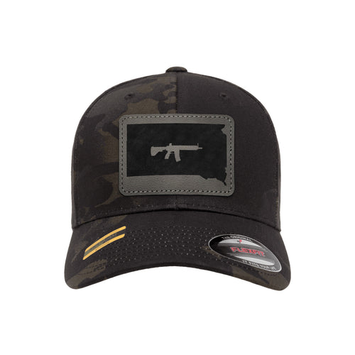 Keep South Dakota Tactical Leather Patch Black Multicam Hat Flexfit