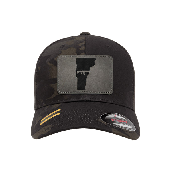 Keep Vermont Tactical Leather Patch Black Multicam Hat Flexfit