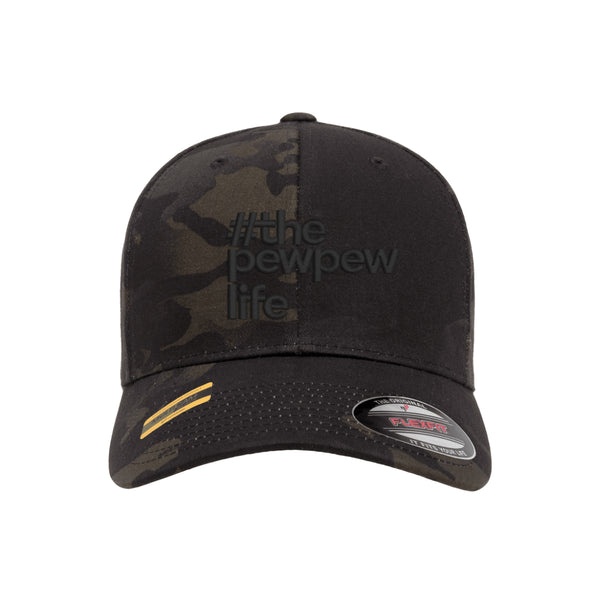#ThePewPewLife Tactical Black MultiCam Hat FlexFit
