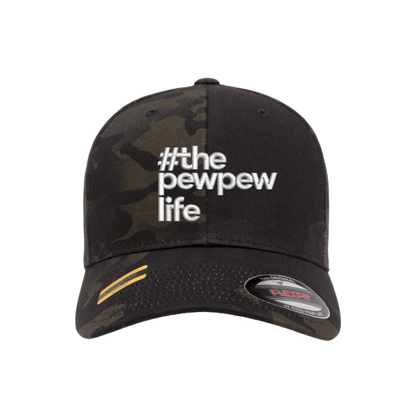 #ThePewPewLife Tactical Black MultiCam Hat FlexFit