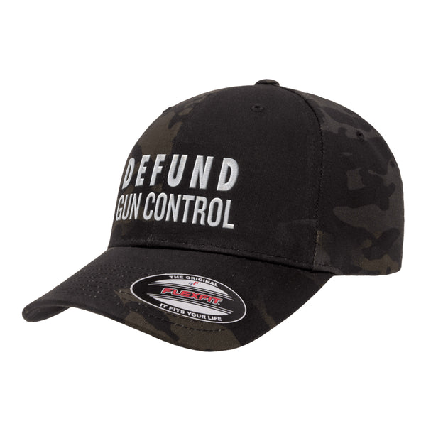 Defund Gun Control FlexFit Hat Tactical Black MultiCam