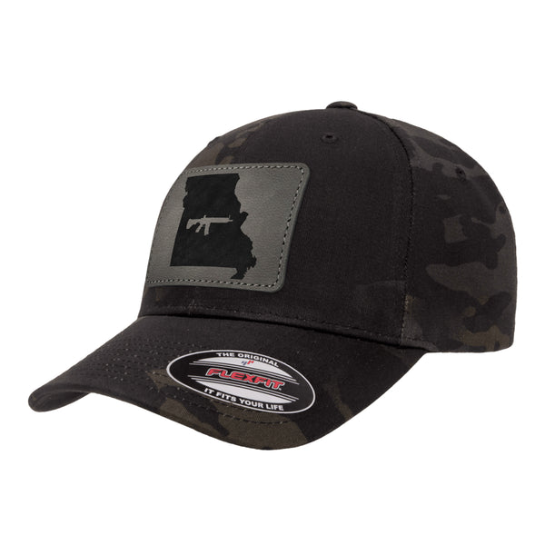 Keep Missouri Tactical Leather Patch Black Multicam Hat Flexfit
