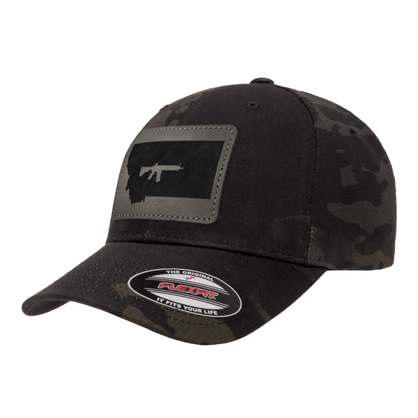 Keep Montana Tactical Leather Patch Black Multicam Hat Flexfit