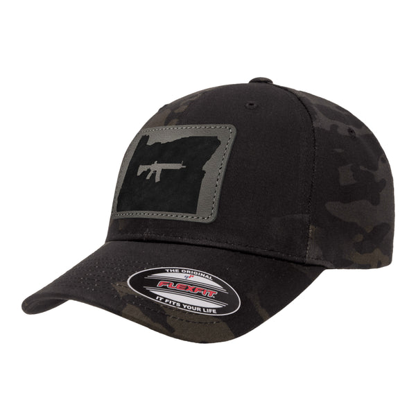 Keep Oregon Tactical Leather Patch Black Multicam Hat Flexfit
