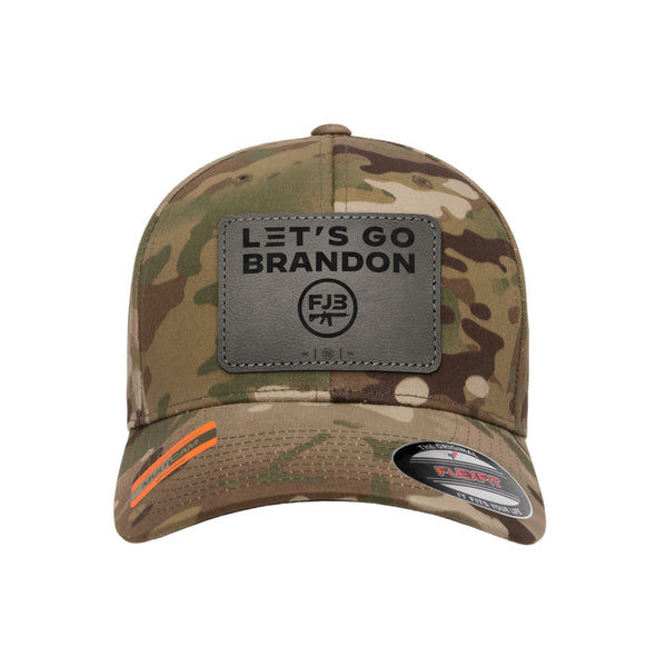 Let's Go Brandon Leather Patch Tactical Arid Hat FlexFit