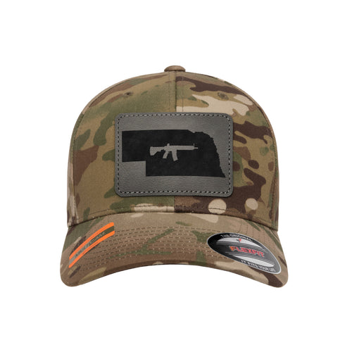 Keep Nebraska Tactical Leather Patch Tactical Arid Hat FlexFit