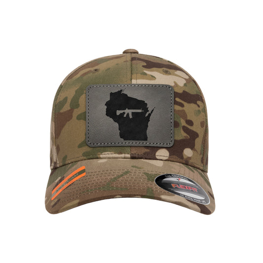 Keep Wisconsin Tactical Leather Patch Tactical Arid Hat FlexFit