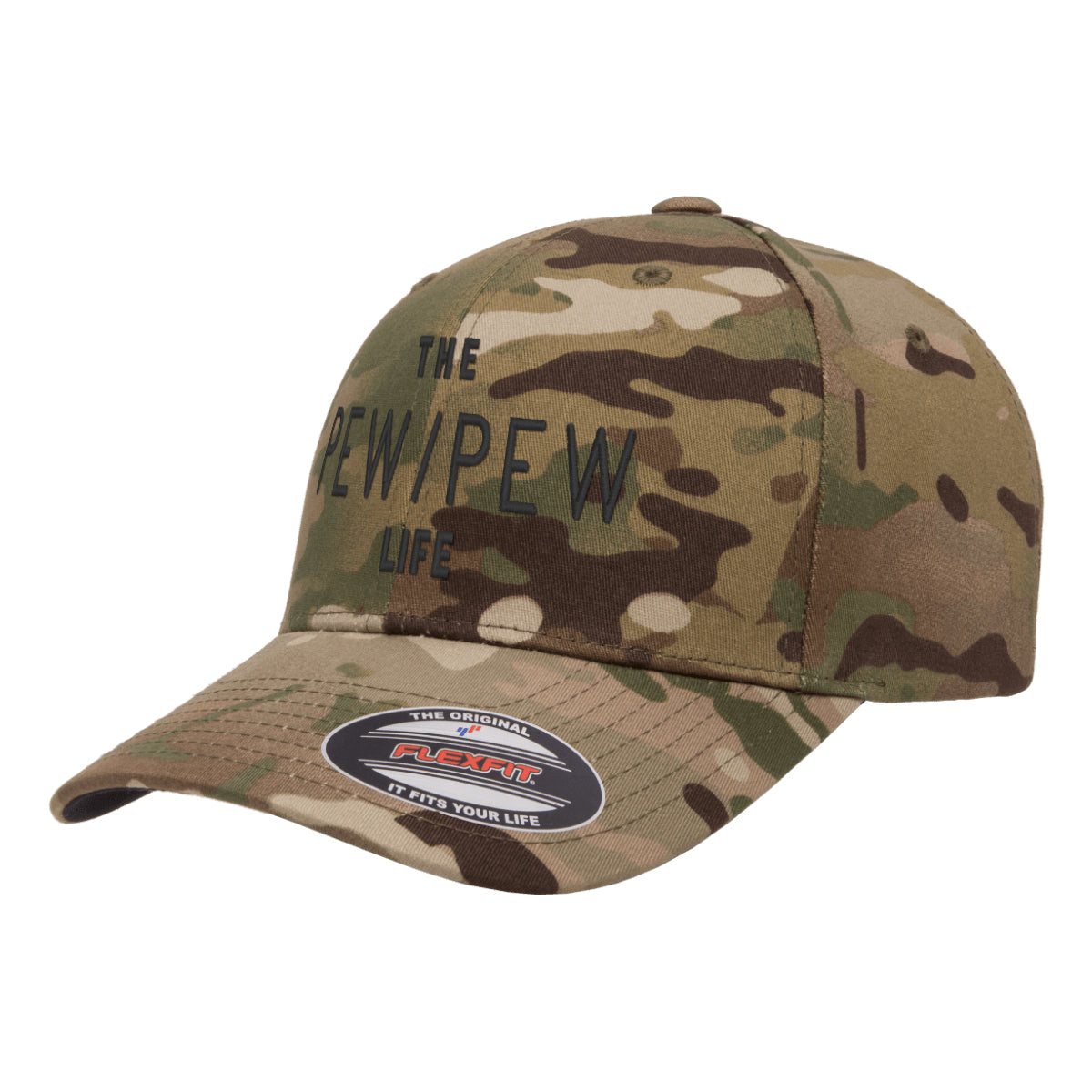 The Pew/Pew Life Tactical Arid Hat FlexFit