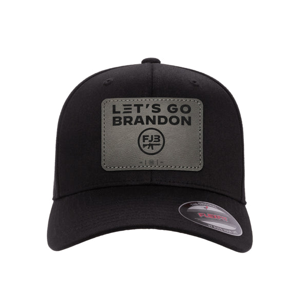 Let's Go Brandon Leather Patch Hat FlexFit