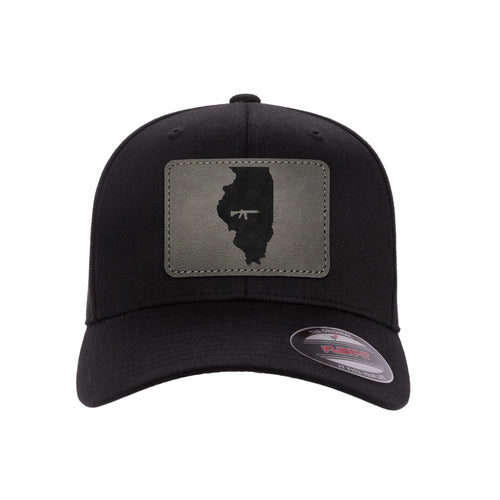 Keep Illinois Tactical Leather Patch Hat Flexfit