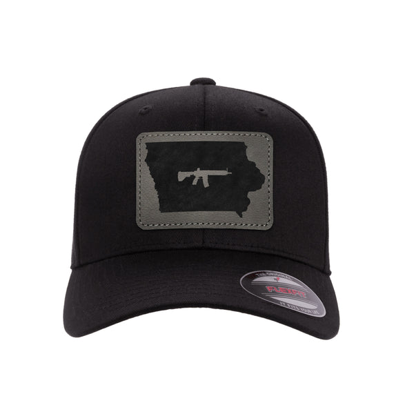Keep Iowa Tactical Leather Patch Hat Flexfit