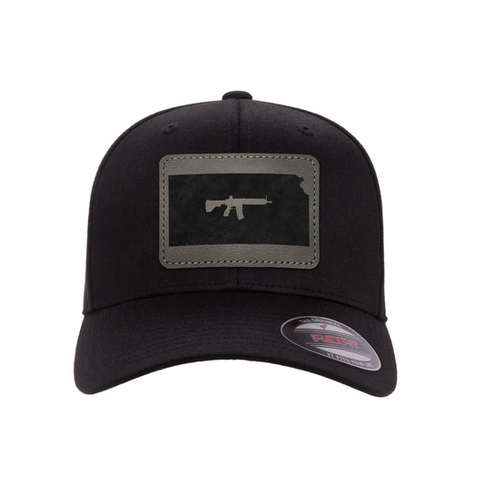 Keep Kansas Tactical Leather Patch Hat Flexfit