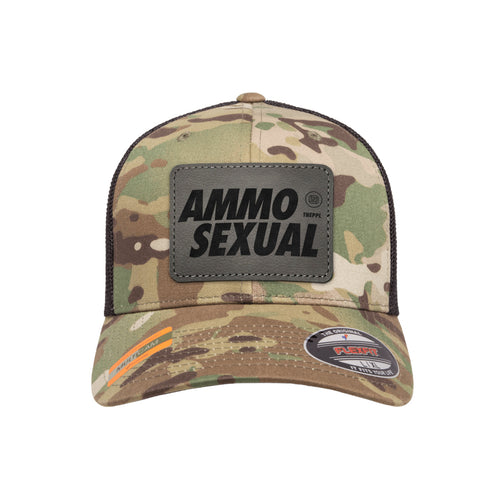 AmmoSexual Leather Patch Tactical Arid Flexfit Fitted Hat