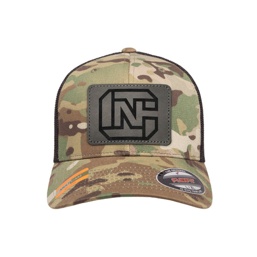Cn Logo Leather Patch Tactical Arid Flexfit Fitted Hat