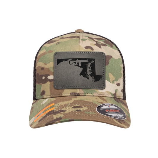 Keep Maryland Tactical Leather Patch Tactical Arid Flexfit Fitted Hat