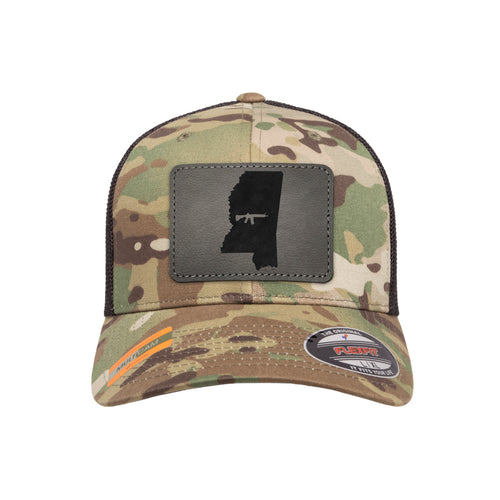 Keep Mississippi Tactical Leather Patch Tactical Arid Flexfit Fitted Hat