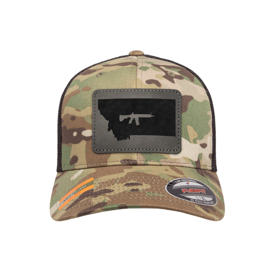 Keep Montana Tactical Leather Patch Tactical Arid Flexfit Fitted Hat