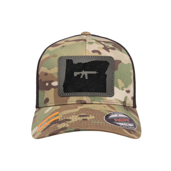 Keep Oregon Tactical Leather Patch Tactical Arid Flexfit Fitted Hat
